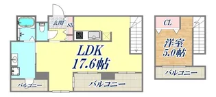 オーキッドレジデンス神戸三宮【13階】の間取り
