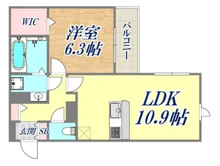 イルソラーレ須磨【2階】の間取り