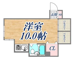坂口ポートハイツ【3階】の間取り