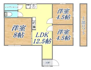 ジョイフル神戸【4階】の間取り