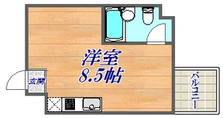 イーストヴィレッジ三宮【5階】の間取り