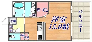 シャーメゾン上野【2階】の間取り