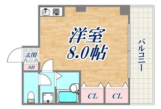 グランツ御影【4階】の間取り