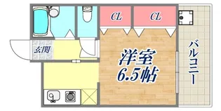 マリス北野【1階】の間取り
