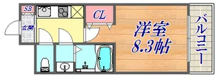 神戸・山手アパートメント【3階】の間取り