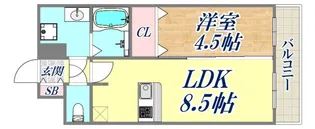 プレサンス新神戸駅前【11階】の間取り