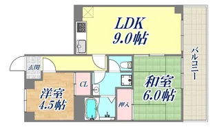 ジュエリー山手【6階】の間取り