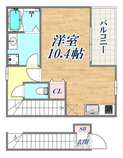 ジーメゾン塩屋【2階】の間取り