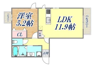クレア岡本【3階】の間取り
