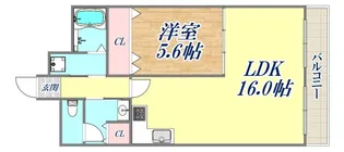 ルミナス甲南【6階】の間取り