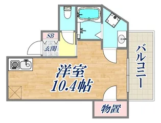 ウェルステイツ【3階】の間取り