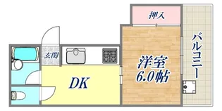 阪急堂パレス【4階】の間取り