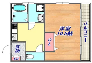御影サンシャイン【4階】の間取り