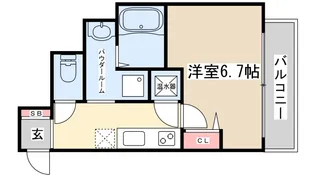 アドバンス神戸アルティス【9階】の間取り