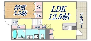 アーバネックス神戸駅前【4階】の間取り
