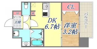 ソアシンナガタ【301号室】の間取り