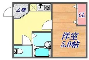 エスペランス・ドゥ・花隈【1階】の間取り