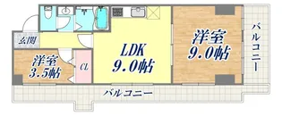 メイクアップハイツ須磨浦【4階】の間取り