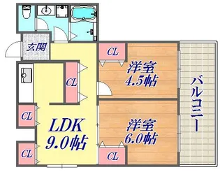 昭和レジデンス【5階】の間取り