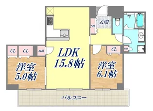 ザ・パークハウス神戸タワー【24階】の間取り