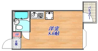 サンヴィラ六甲道パート2【3階】の間取り