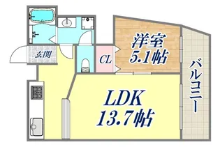 プリオーレリベルタ【3階】の間取り