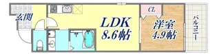 フジパレス御崎公園2番館【1階】の間取り
