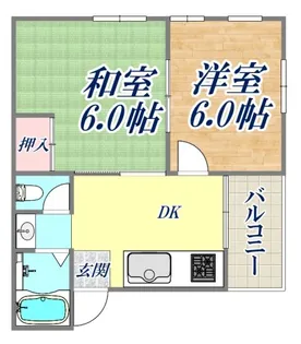 マンション幸宝【3階】の間取り