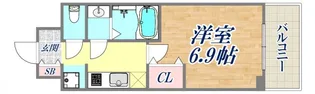 アドバンス神戸レイソレ【4階】の間取り