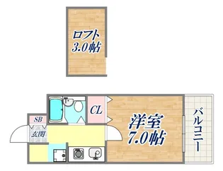 ラ・メール板宿【2階】の間取り