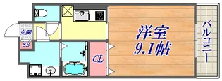ヒルコート北野【1階】の間取り