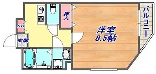 アバントコート六甲【4階】の間取り