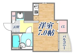 サンクラッソ阪急六甲駅前EAST【2階】の間取り