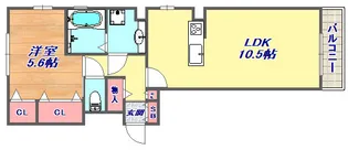 ロッコウコルンーS【1階】の間取り