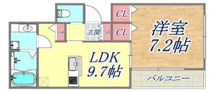 グランディール六甲曾和【3階】の間取り