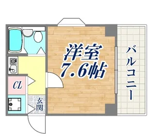 ロイヤル神戸下山手【4階】の間取り