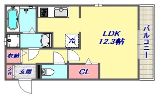 ソフィアコート御影【1階】の間取り
