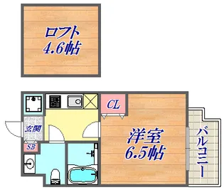 エステムコート神戸県庁前4グランディオ【9階】の間取り