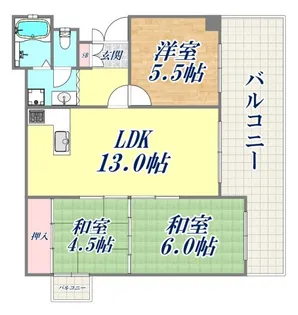 クラウンハイツ篠原台2【2階】の間取り