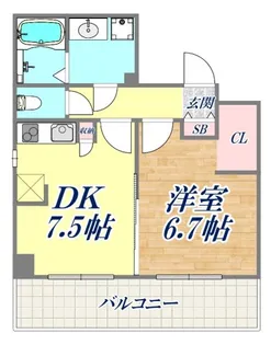 ソレイユ摩耶【3階】の間取り