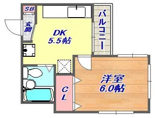 パサージュ北青木【4階】の間取り