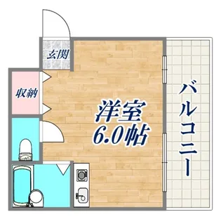 1Rの間取り画像