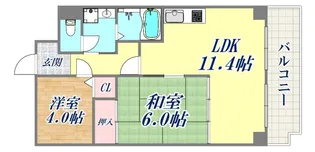 ライオンズマンション生田川東【3階】の間取り
