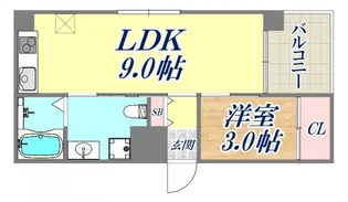 ザ・コッチ神戸【3階】の間取り