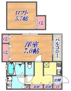 グランメール上沢【2階】の間取り