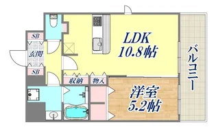 プレサンスKOBEアモーレ【9階】の間取り