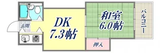 サンロイヤル王子【4階】の間取り