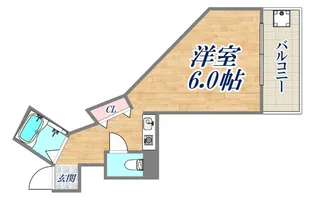 六甲カーサ・デ・ピエドラ【3階】の間取り