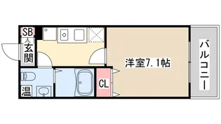 ベルトピア門口【9階】の間取り