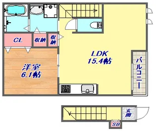 兵庫県神戸市東灘区魚崎北町6丁目【タウンハウス】の間取り